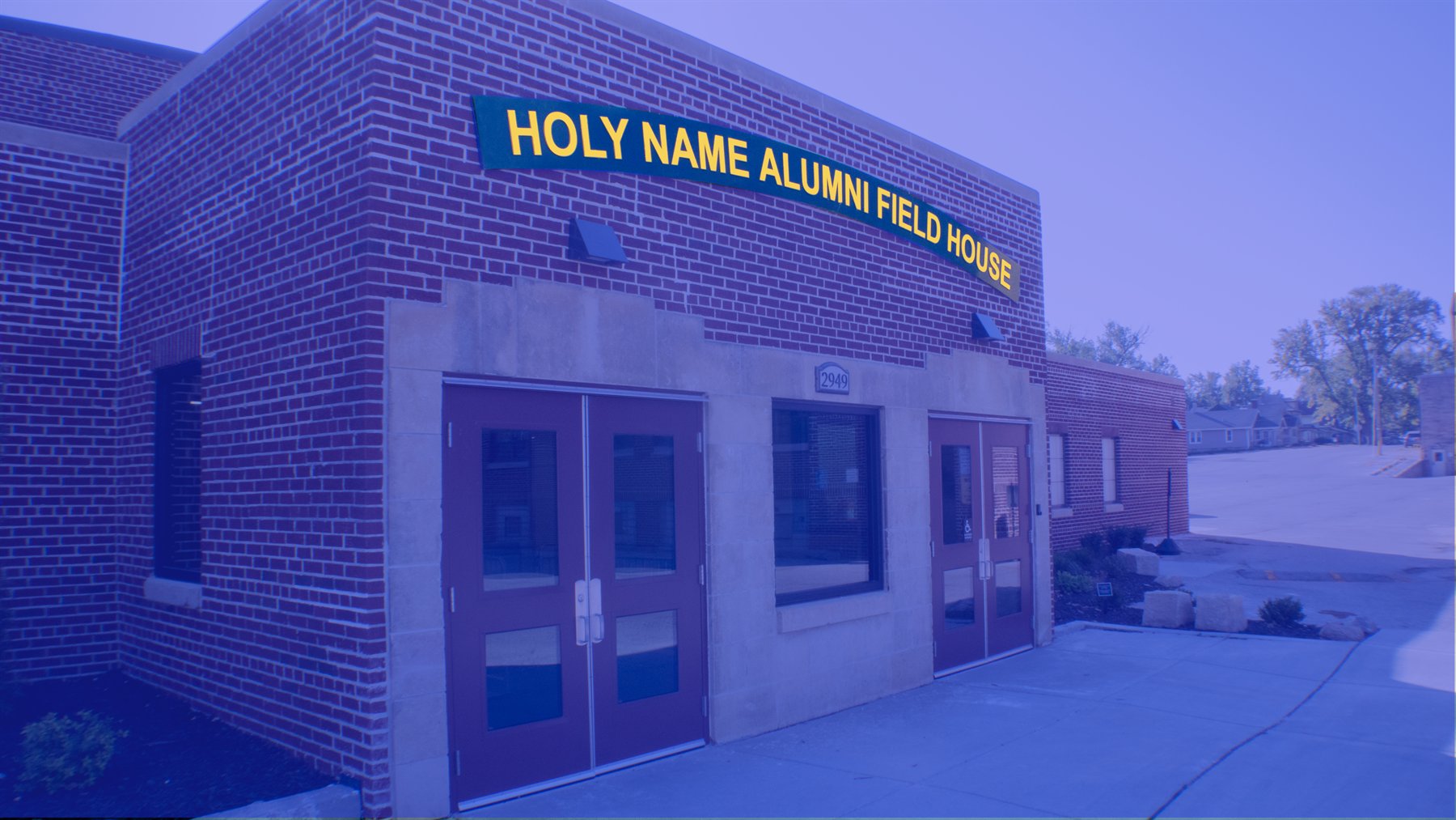 Holy Name Alumni Field House at 2949 Fontenelle Blvd., Omaha